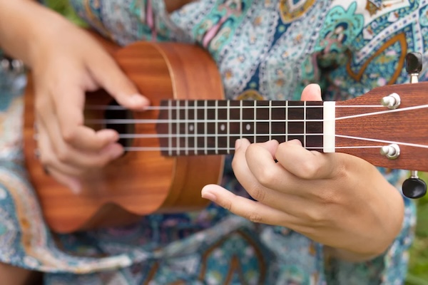 Ukulele player