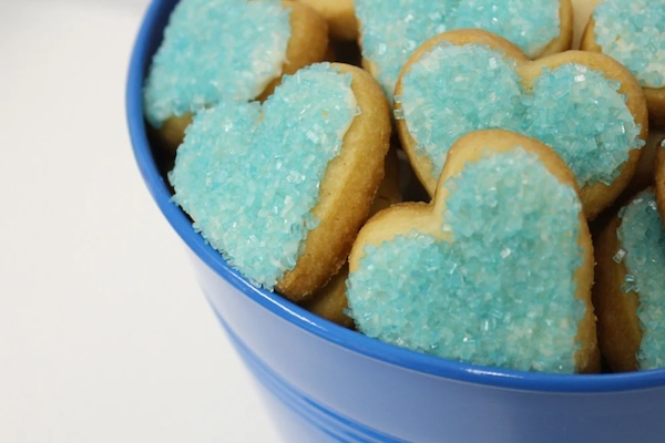 Heart-shaped cookies