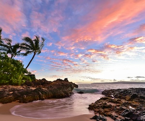 Maui beach sunset